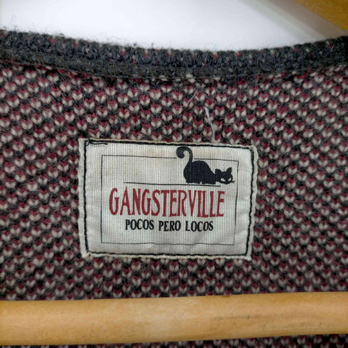 ギャングスタビル GANGSTERVILLE ウール混 総柄ニットベスト メンズ JPN:L