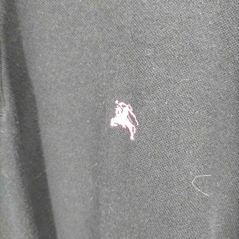 バーバリーブラックレーベル BURBERRY BLACK LABEL ロゴ刺繍ポロシャツ メンズ JPN:2
