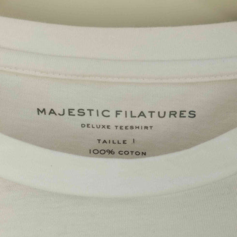 マジェスティックフィラチュール MAJESTIC FILATURES シルクタッチコットンS/S クルーネックTシャツ レディース 1