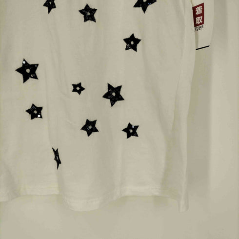 マレーラ MARELLA スパンコール 星柄 クルーネックTシャツ レディース