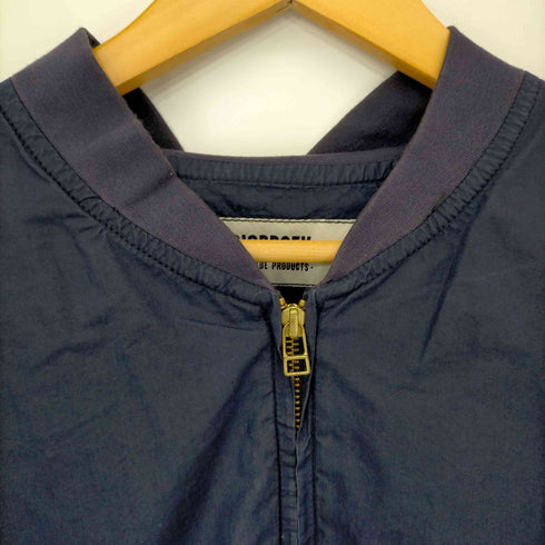 バージズブルック BASISBROEK シルク混 ジップアップブルゾン ダービージャケット メンズ JPN:4