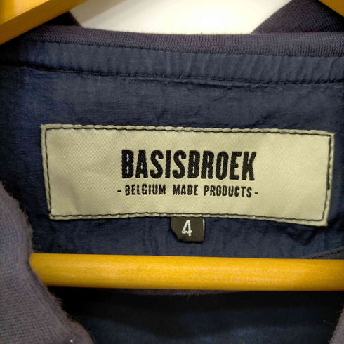 バージズブルック BASISBROEK シルク混 ジップアップブルゾン ダービージャケット メンズ JPN:4