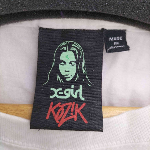 エックスガール X-girl KOZIK コラボTシャツ レディース import:L