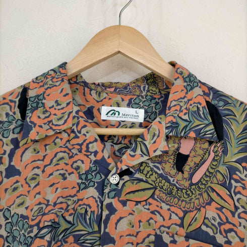 Meriton コットンレーヨン アロハシャツ メンズ JPN:L