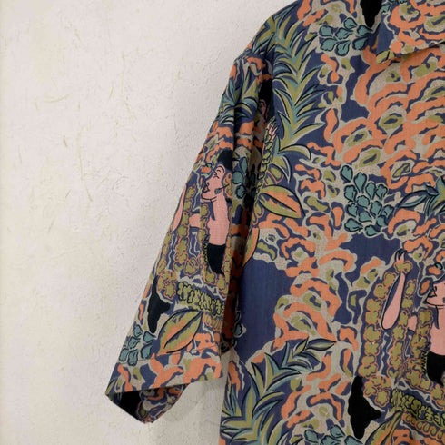 Meriton コットンレーヨン アロハシャツ メンズ JPN:L