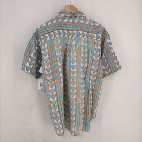 Bharat インド綿 総柄 S/S シャツ メンズ