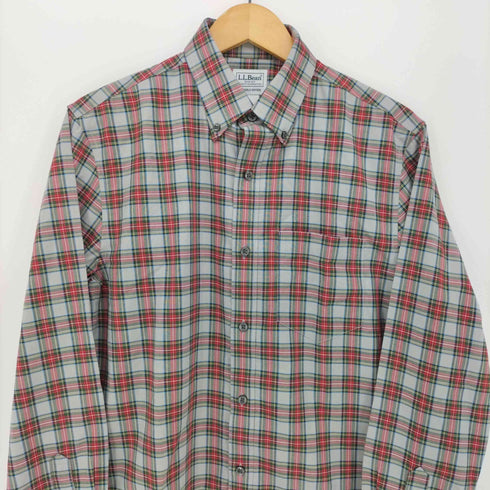 エルエルビーン L.L.Bean SLIGHTLY FITTED L/S ボタンダウン チェック シャツ メンズ import:S