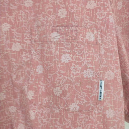 ヘリーハンセン HELLY HANSEN フラワー オープンカラーシャツ メンズ import:L