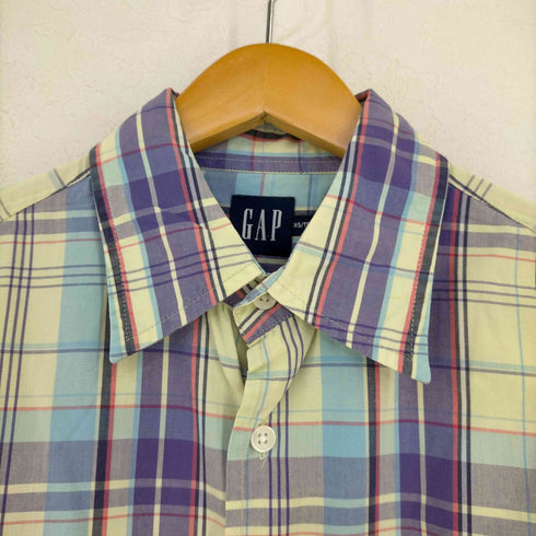 ギャップ Gap チェック S/S シャツ メンズ import:XS