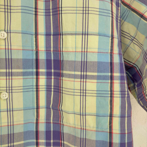 ギャップ Gap チェック S/S シャツ メンズ import:XS