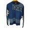 ギャップ Gap パッチワークプリントクルーネックスウェット インディゴ メンズ JPN:M