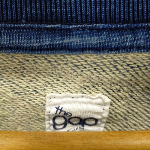ギャップ Gap パッチワークプリントクルーネックスウェット インディゴ メンズ JPN:M