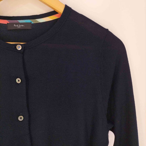 ポールスミスブラック Paul Smith BLACK カフス多重ボタン レーヨンシルクカーディガン レディース import:M
