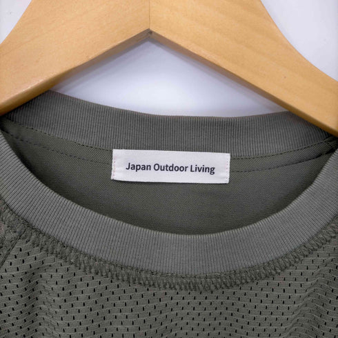 japan outdoor living メッシュ切替 S/S カットソー メンズ