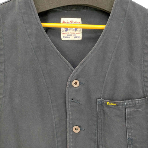 ステュディオ ダ ルチザン STUDIO D'ARTISAN ダック地 ワークベスト メンズ JPN:XL