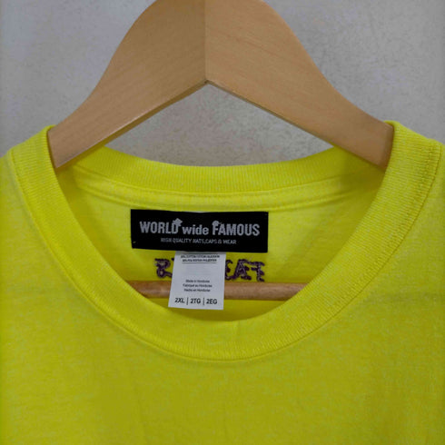 ワールドワイドフェイマス WORLD WIDE FAMOUS 刺繍半袖Tシャツ メンズ JPN:L