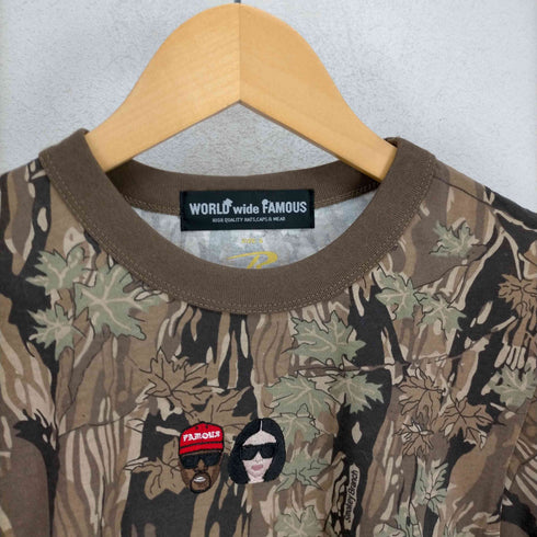 ワールドワイドフェイマス WORLD WIDE FAMOUS 刺繍半袖Tシャツ メンズ JPN:S