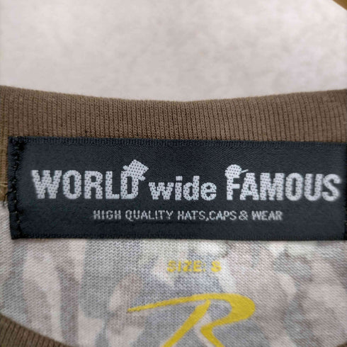 ワールドワイドフェイマス WORLD WIDE FAMOUS 刺繍半袖Tシャツ メンズ JPN:S