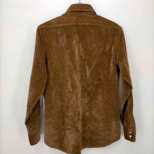 ビームス BEAMS フェイクスウェード ウエスタンシャツ フラップポケット メンズ import:M