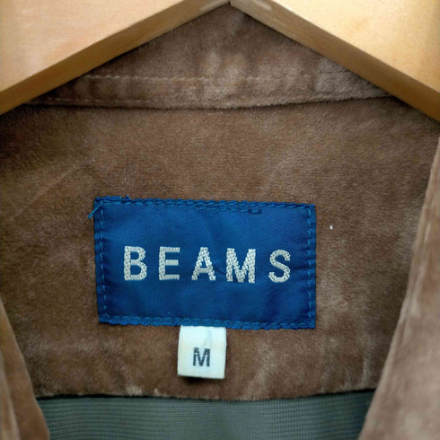 ビームス BEAMS フェイクスウェード ウエスタンシャツ フラップポケット メンズ import:M