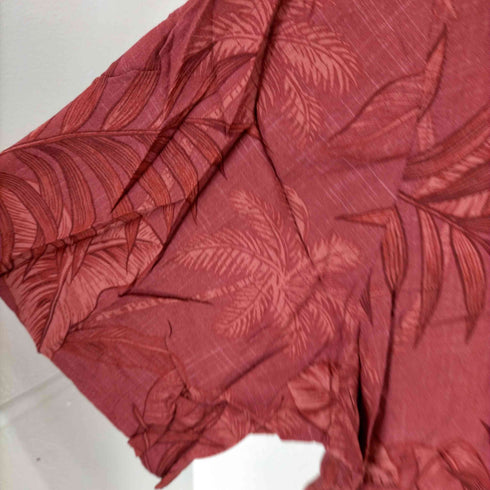 バティックベイ Batik Bay ボタニカル柄レーヨンアロハシャツ メンズ JPN:XL
