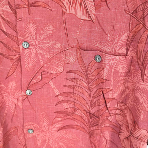バティックベイ Batik Bay ボタニカル柄レーヨンアロハシャツ メンズ JPN:XL