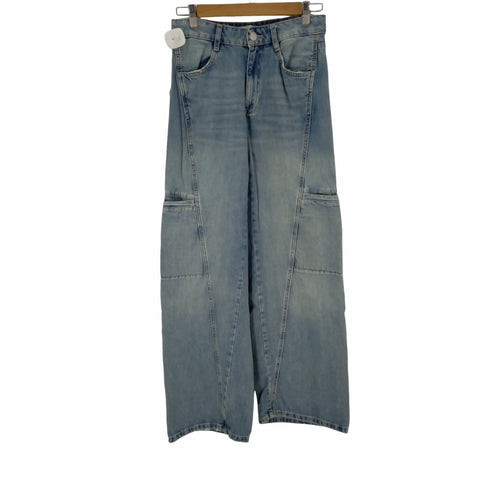ザラ ZARA MID-RISE TRF CARGO JEANS PANT レディース 36