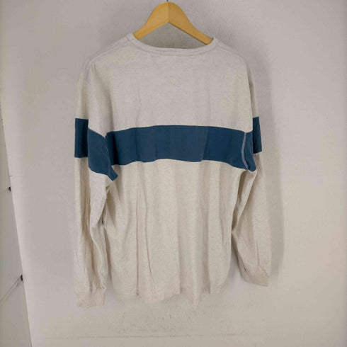 トミーヒルフィガー TOMMY HILFIGER ロゴ刺繍ラインデザインカットソー メンズ JPN:XL