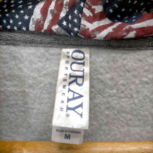 カレッジロゴ刺繍プルオーバーパーカー メンズ JPN:M