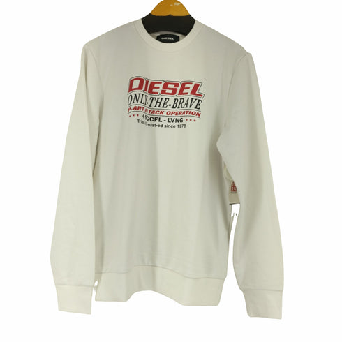 ディーゼル DIESEL S-GIRK-HOOD-K10 フロントプリントスウェット メンズ import:L