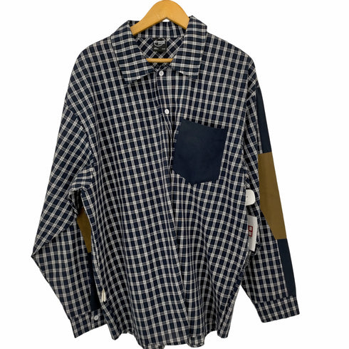 notbrand attitude エルボーパッチ配色チェック柄ワークシャツ メンズ JPN:XL