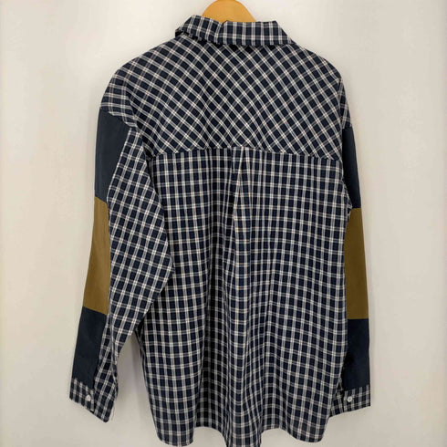 notbrand attitude エルボーパッチ配色チェック柄ワークシャツ メンズ JPN:XL