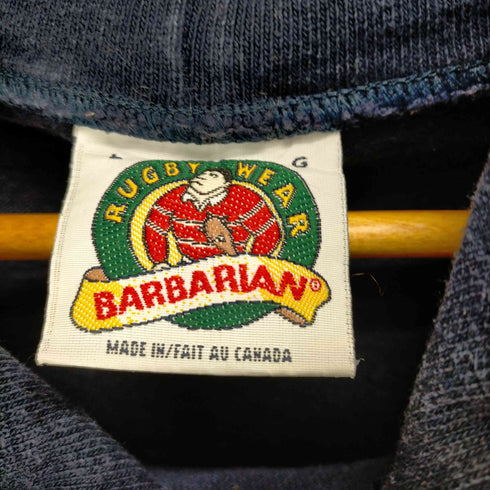 バーバリアン BARBARIAN ボーダープルオーバーパーカー メンズ JPN:L