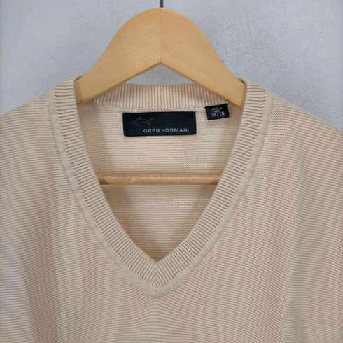 グレッグノーマン GREG NORMAN 鹿の子地Vネックニットベスト メンズ JPN:XL
