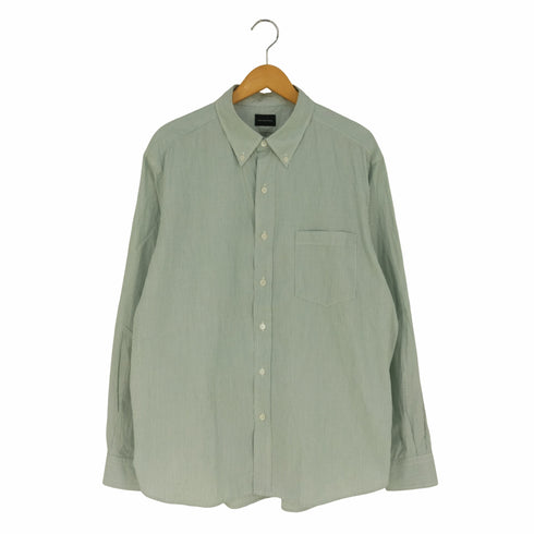 グリーンレーベルリラクシング GREEN LABEL RELAXING パターンストライプ ジャストルーズ ボタンダウンシャツ メンズ JPN:XL