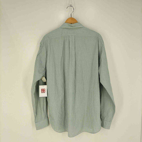 グリーンレーベルリラクシング GREEN LABEL RELAXING パターンストライプ ジャストルーズ ボタンダウンシャツ メンズ JPN:XL