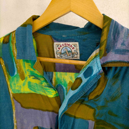 BOUTIQUE COLLECTION 総柄半袖開襟シャツ メンズ