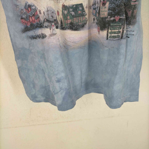 THOMAS KINKADE MADE IN USA 情景ペイント半袖Tシャツ メンズ JPN:L