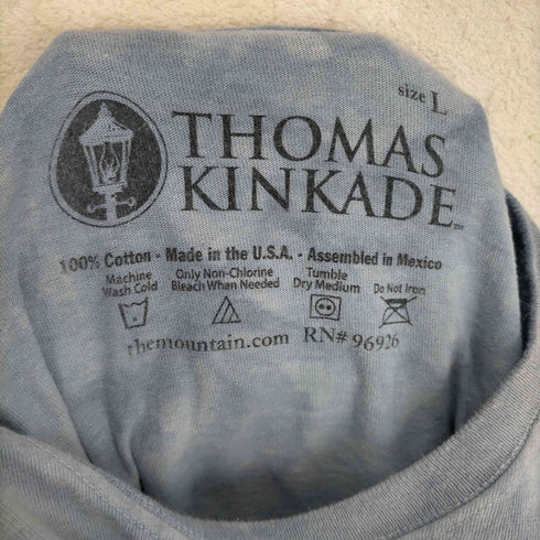 THOMAS KINKADE MADE IN USA 情景ペイント半袖Tシャツ メンズ JPN:L