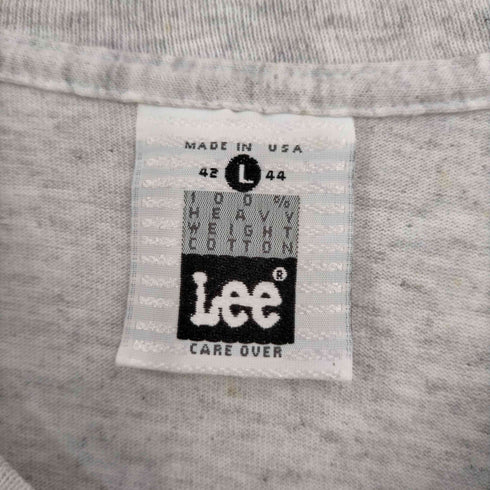 リー Lee 90S USA製 ロゴプリント Tシャツ メンズ import:L