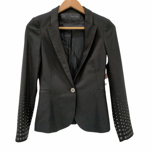 ザラ ZARA 袖スタッズ1Bテーラードジャケット レディース JPN:XS