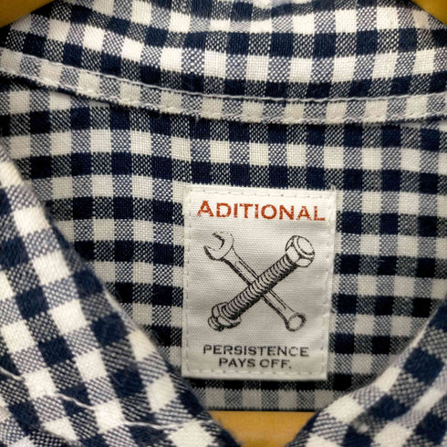 アディショナル ADITIONAL プルオーバーチェックシャツ S/S メンズ JPN:L
