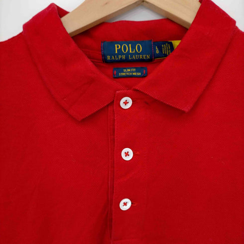 ポロラルフローレン POLO RALPH LAUREN ポニー刺繍 鹿の子ポロシャツ メンズ LG
