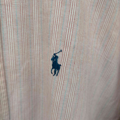 ラルフローレン RALPH LAUREN ポニー刺繍 ストライプ B.Dシャツ メンズ 16-33