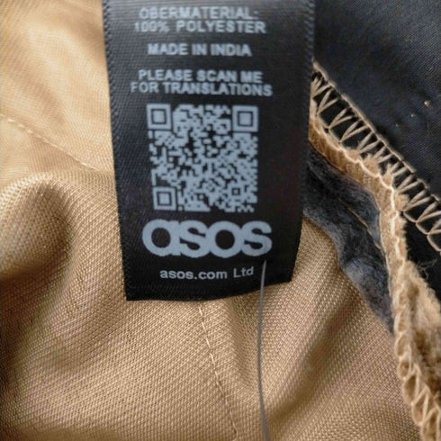 エイソス asos 素材切り替え ベスト クロップドスラック メンズ 40/ W32L30