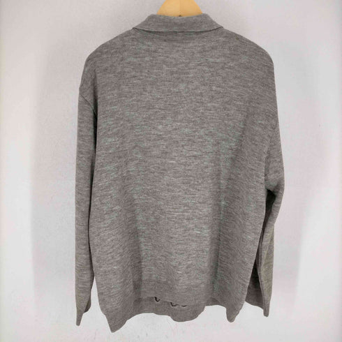 ストライプハーフジップニット メンズ