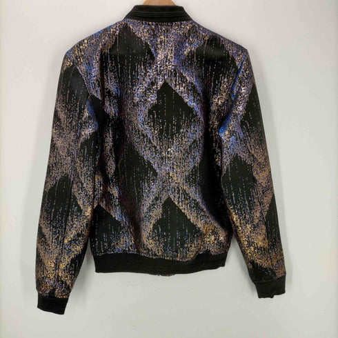 ザラ ZARA タリックジャカード ボンバージャケット メンズ import:S