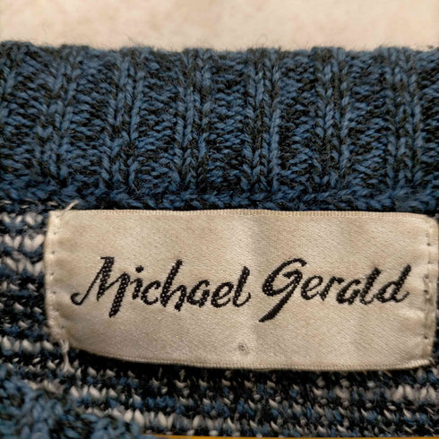 MICHAEL GERALD アーガイル柄クルーネックニット メンズ JPN:XL