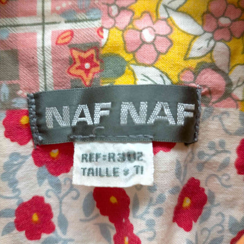 nafnaf パッチワーク柄シャツ メンズ