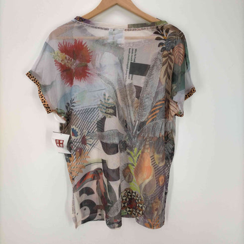 アディダスオリジナルス adidas Originals S/S シアー総柄クルーネックTシャツ レディース JPN:M